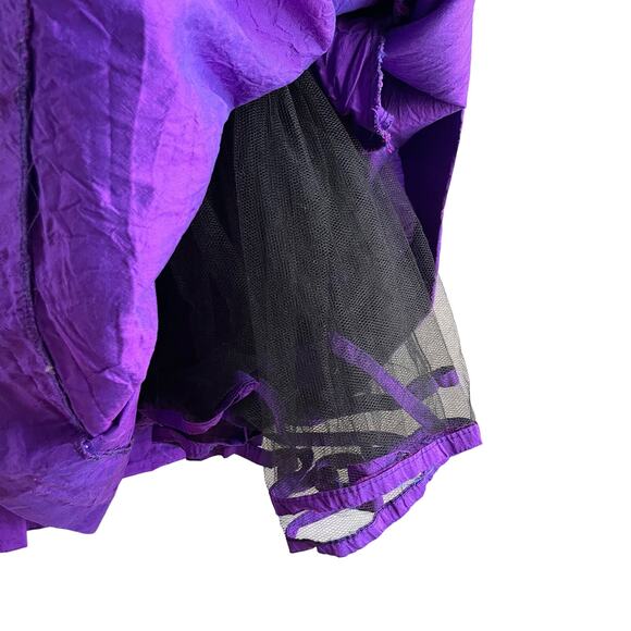 Catherine Regehr Sz M Purple Violet 100% Silk Taffeta Fit & Flare Dress - Picture 10 of 16